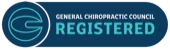 General Chiropractic Council registered